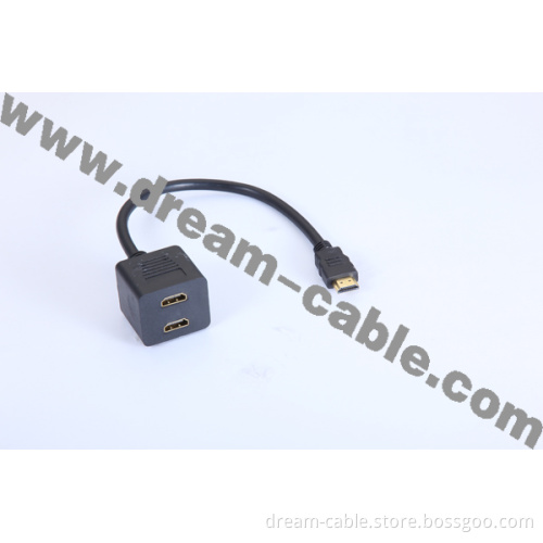 Splitter HDMI Cable/HDMI 1 Male to 2 Female Cable (YTX33)